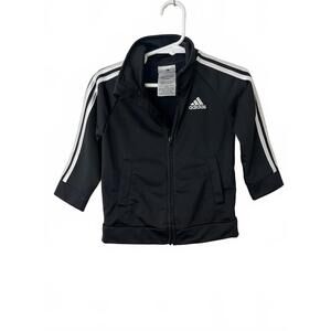 Adidas Toddler Unisex Black Athletic Jacket - 18m